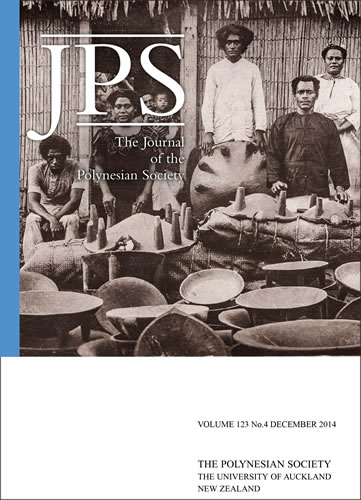 Cover for Journal of the Polynesian Society Vol. 123, No. 4